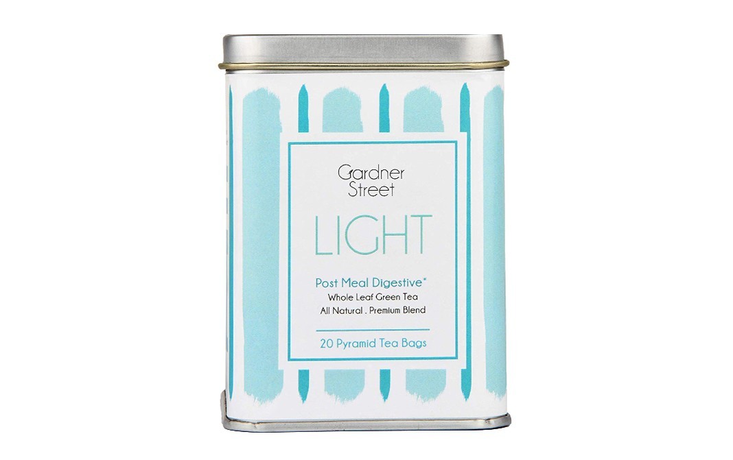 Gardner Street Light Post Meal Digestive Whole Leaf Green Tea   Container  20 pcs